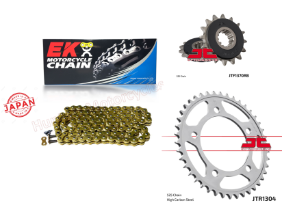 Honda CB650 R Neo Sports Cafe EK Japanese Gold X-Ring Chain and JT Quiet Sprocket Kit OUT OF STOCK