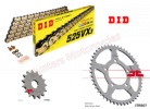 Suzuki SV650 D.I.D Gold X-Ring Chain and JT Sprockets Kit (1999 to 2008)